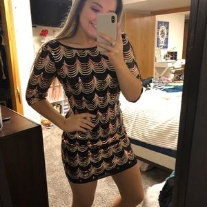 sequin bodycon dress